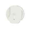 DISPENSADOR DE PAPEL MARCA JAMI REF. DP210ABW0 PARA ROLLO INDUSTRIAL Ø200 MM CON VISOR DE NIVEL Y CIERRE DE SEGURIDAD. DE ABS EN ACABADO BLANCO. DIMENSIONES 179X281X115 MM